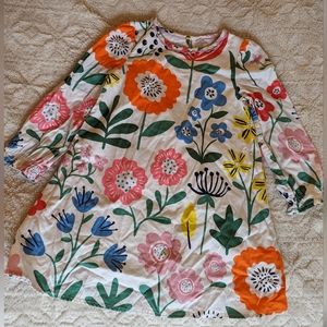 Mini Biden Floral Print A-Line Dress Size 3-4y